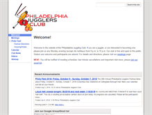 Tablet Screenshot of phillyjugglers.com